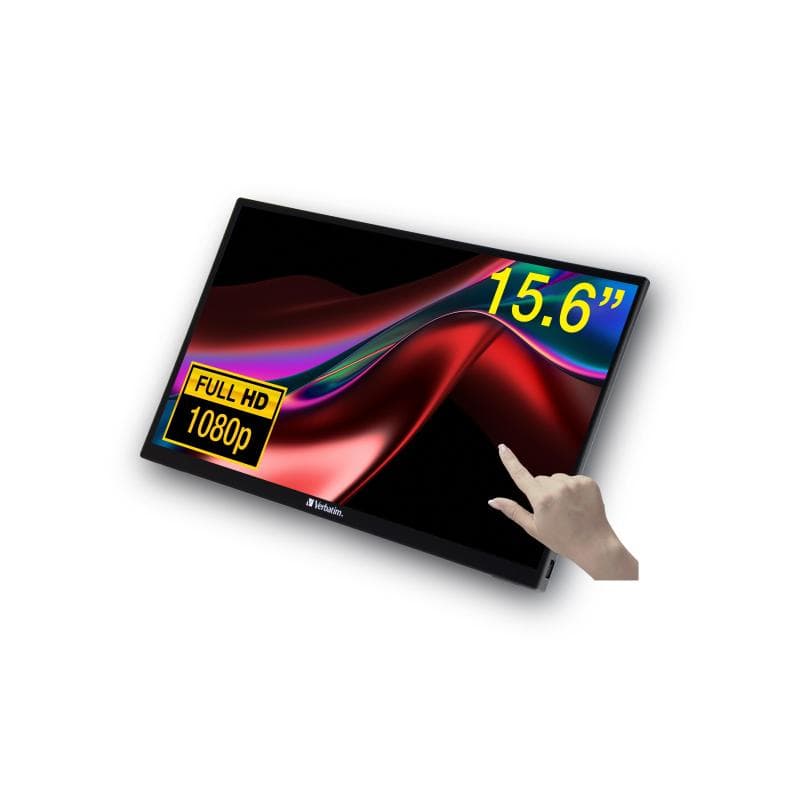 VERBATIM MONITOR 15,6" PMT-15 Portable Touchscreen Full HD 1080p Metal Housing