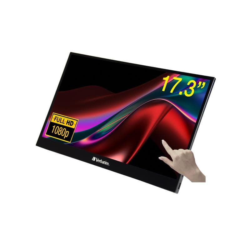 VERBATIM MONITOR 17,3" PMT-17 Portable Touchscreen Full HD 1080p Metal Housing