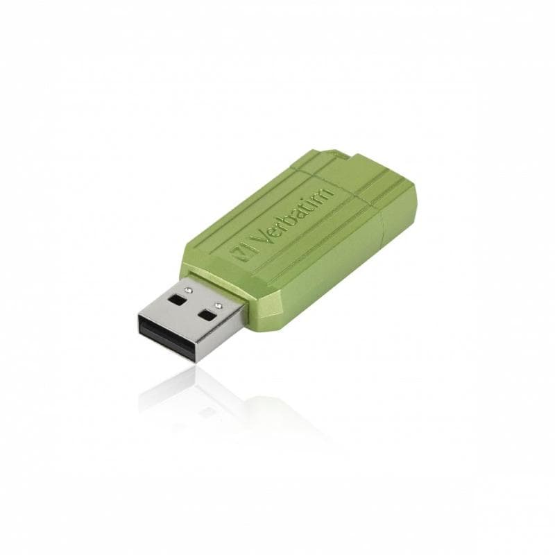 PEN DRIVE 128GB VERBATIM USB 2.0 PinStripe EUCALYPTUS GREEN