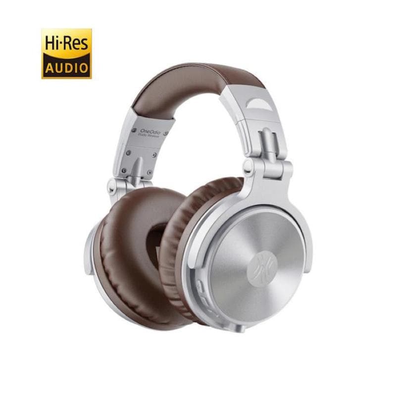 OneOdio Studio Pro C Hi-Res Cuffie DJ Wireless Silver/Brown
