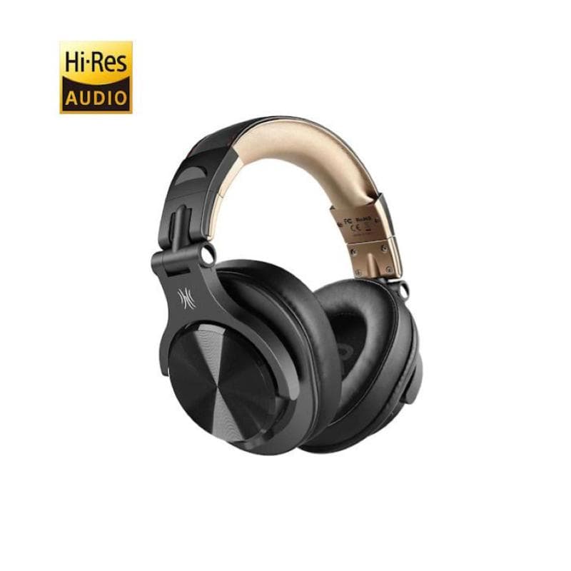 OneOdio Fusion A70 Hi-Res Cuffie DJ Wireless e c/Cavo Gold/Black