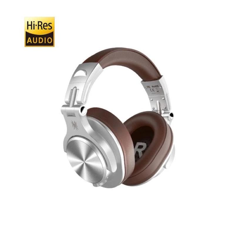 OneOdio Fusion A70 Hi-Res Cuffie DJ Wireless e c/Cavo Silver/Brown