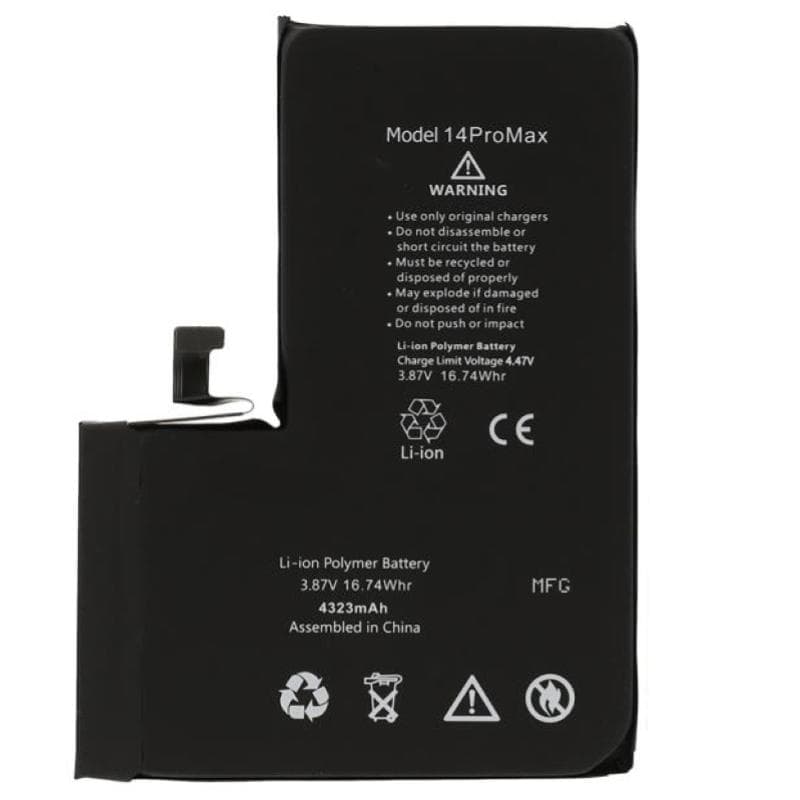 Apple IP 14 Pro Max Batteria Diagnostica 4323 mAh Nero S+