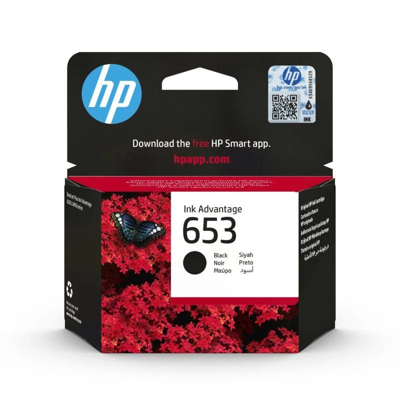 HP CARTUCCIA 653 NERO ORIGINALE