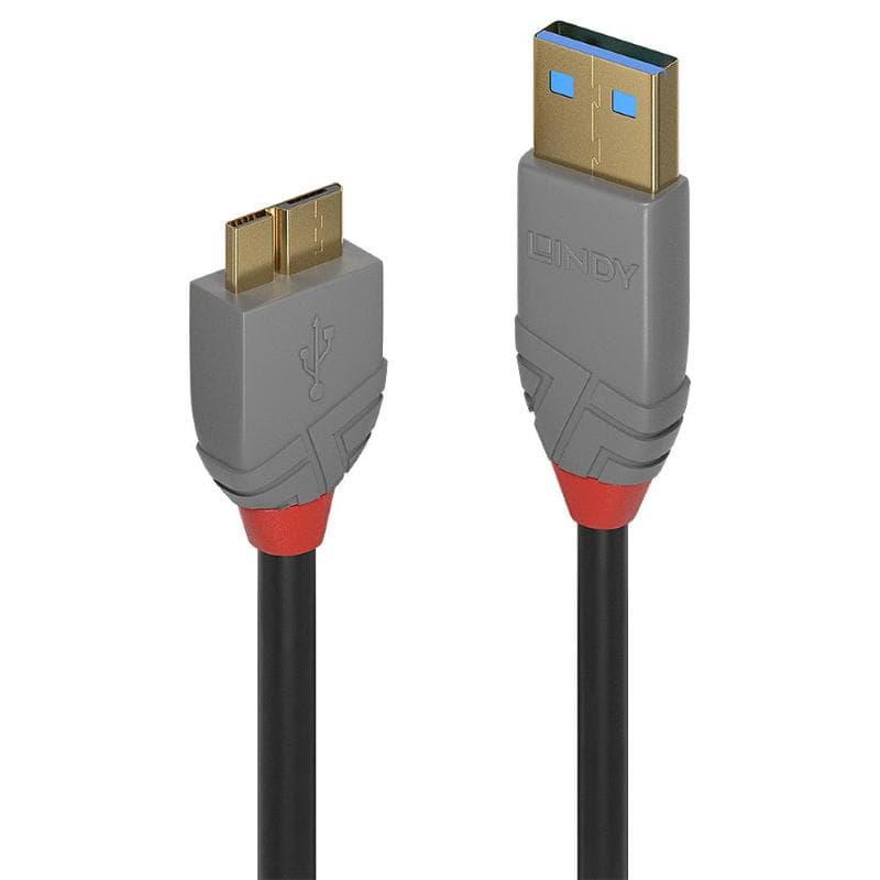 LINDY CAVO USB 3.2 TIPO A A MICRO-B, 5 GBIT/S, ANTHRA LINE, 0.5M
