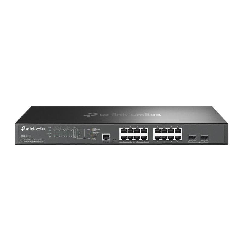 Omada Switch Managed L2+ con 16 Porte 2.5G, 8 PoE+, 2 10GE SFP+ - SG3218XP-M2