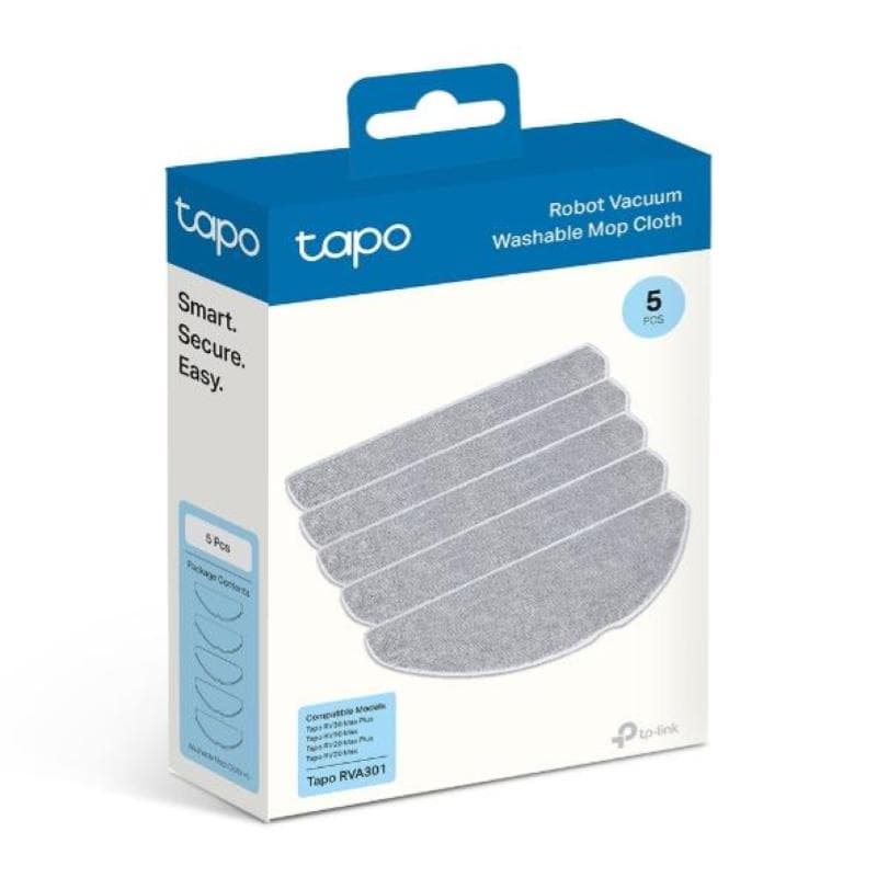 Tapo-TP Link Kit Panno lavabile ricambi per Robot (5 pezzi) Serie RV20/30
