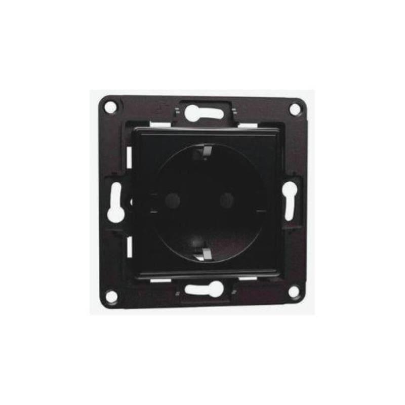 Shelly Wall Socket 1, Presa a muro EU/Schuko Nera