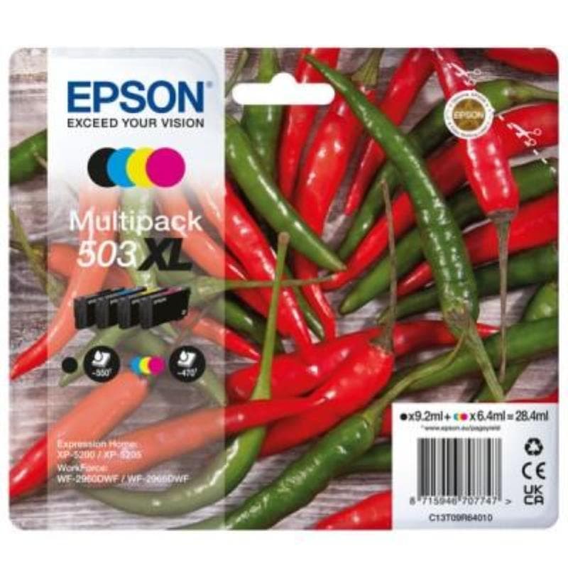 EPSON CARTUCCIA 503XL MULTIPACK ORIGINALE - PEPERONCINO