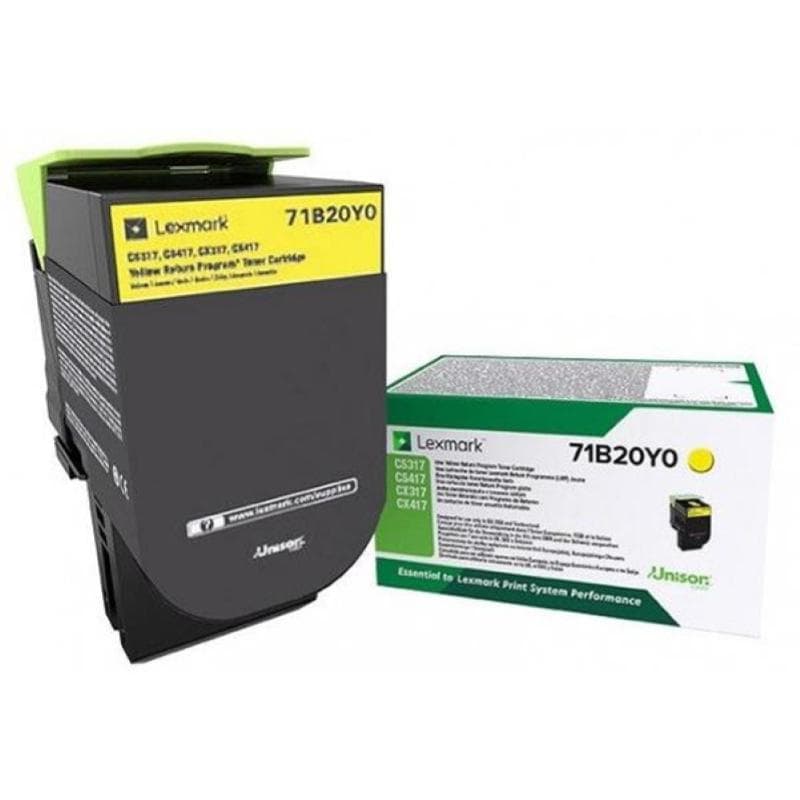 LEXMARK TONER cs317 cs417 cs517 cx317 cx417 cx517 GIALLO 2.3K ORIGINALE