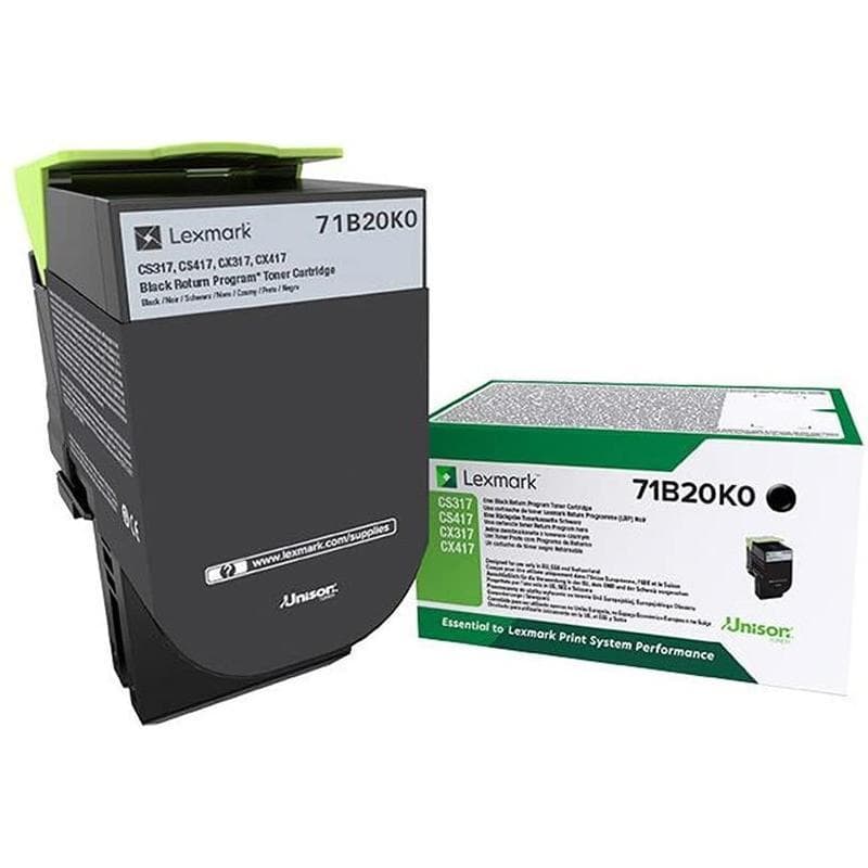 LEXMARK TONER cs317 cs417 cs517 cx317 cx417 cx517 NERO 3K ORIGINALE