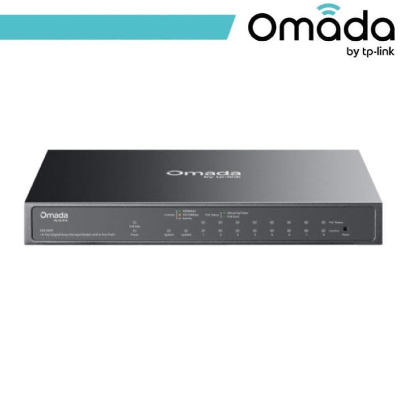 Omada Switch Gigabit Easy Managed a 10 porte con 8 porte PoE+ - ES210GP