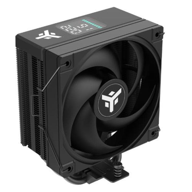 COOLER ITEK "ICY-4HAT" (Raff. Aria) 180W TDP, 4 HP, 12cm ARGB FAN,TEMPER. DIGITAL DISPLAY +SW - SKT UNIVERSALE - ITACI4HAT