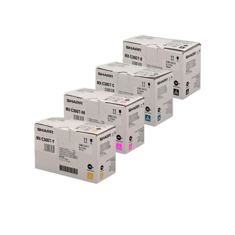 SHARP TONER MX-C30GTB MULTIPACK 6K ORIGINALE