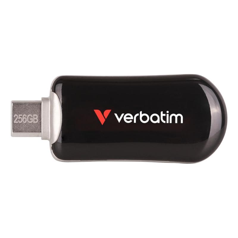 PEN DRIVE 256GB VERBATIM USB 3.2 Gen 1 Plectra USB-C nera