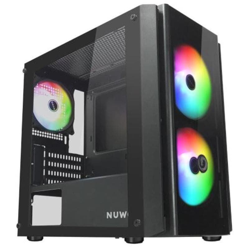 CASE MINI TOWER NO PSU BLITZ R28 3USB 0,5MM SPCC 3FAN ARGB MESH BK