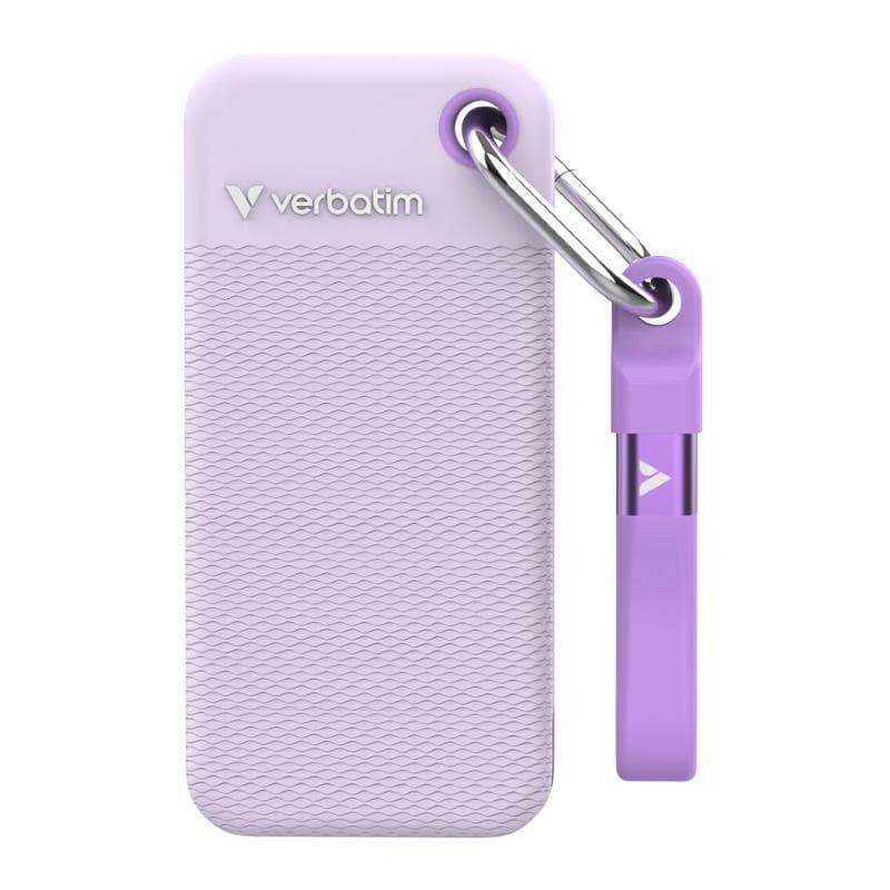Pocket SSD USB 3.2 Gen 2 2TB Purple incl. two rubber sleeves