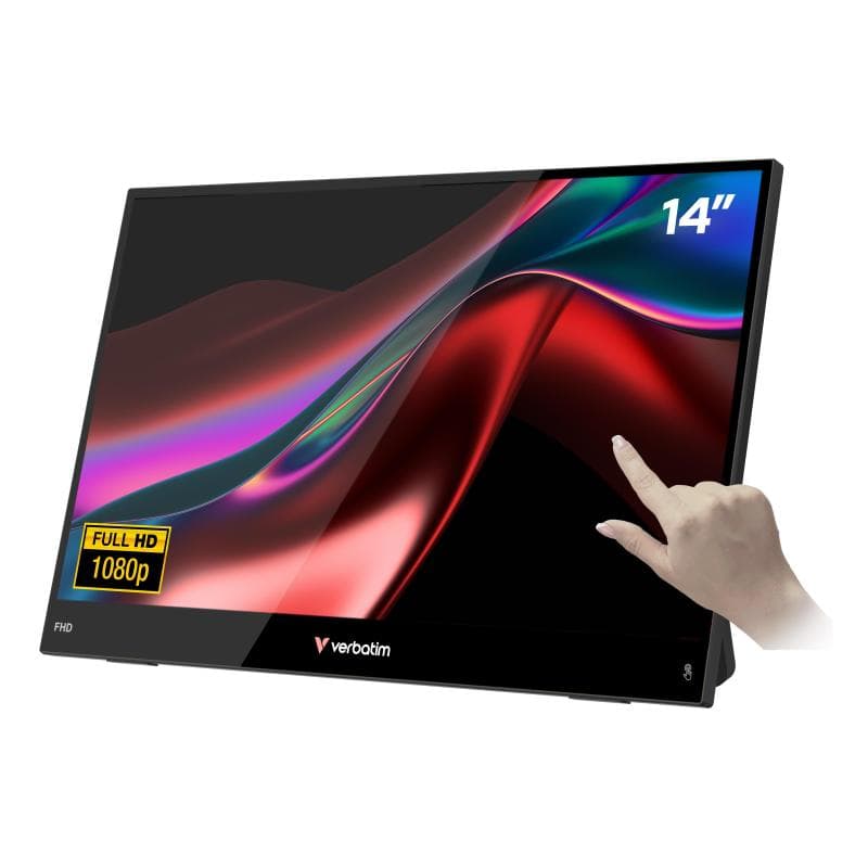 VERBATIM MONITOR 14" Full HD 1080p Portable Touch - Serie LIGHT