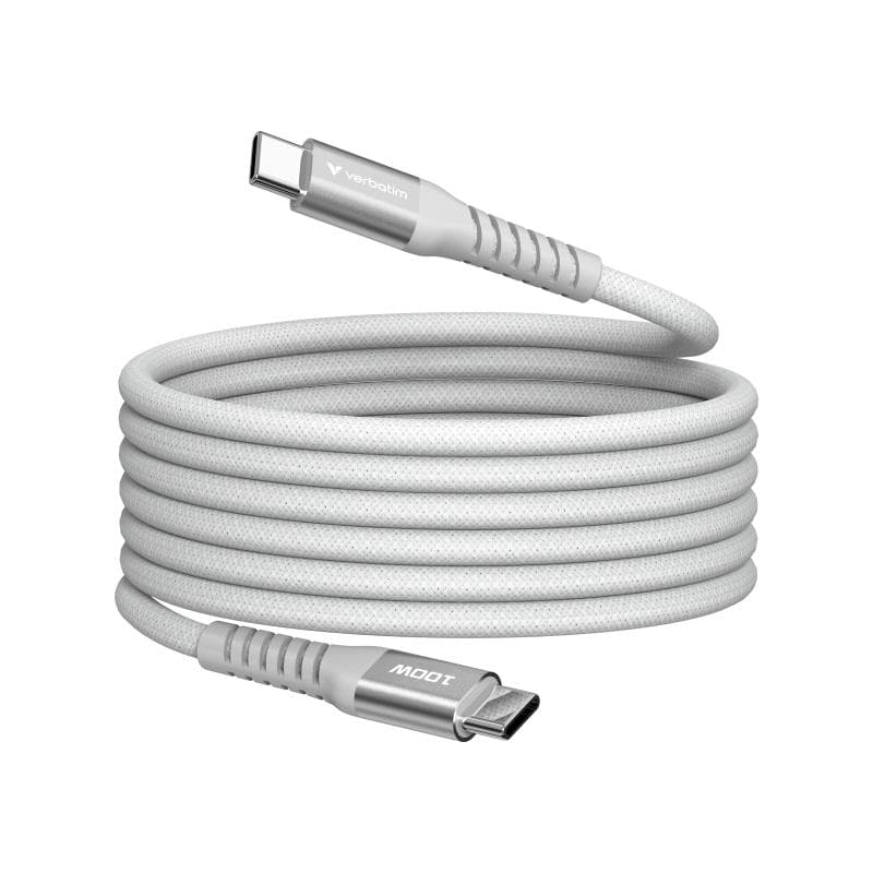 Sync & Charge USB-C to USB-C 100W Magnetic 120cm Grey
