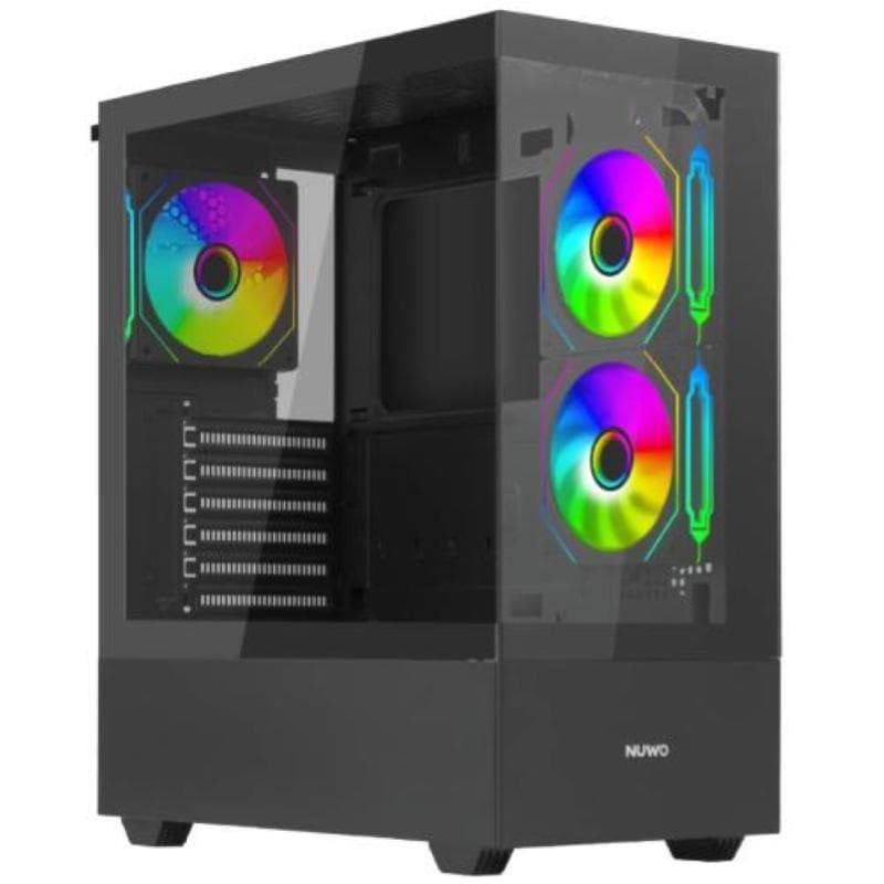 NUWO CASE ATX NUWO CLASH CK500 NERO 0.45MM SPCC 3*USB3.0/2.0 3*FAN ARGB FRONT E SIDE GLASS