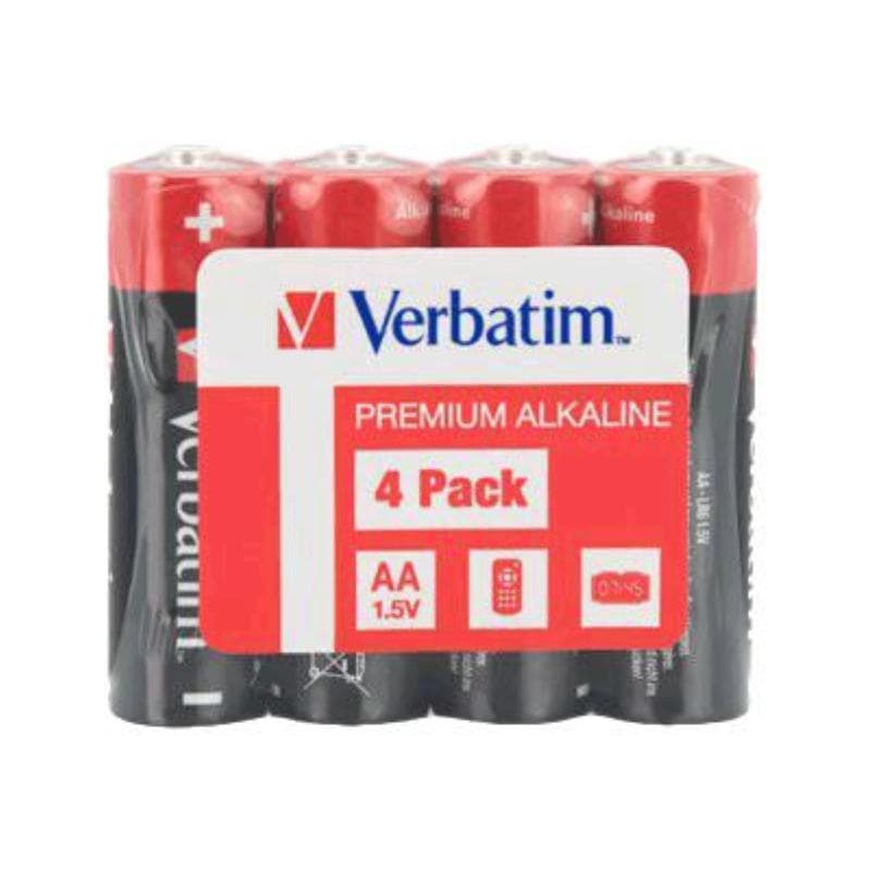 STILO AA ALCALINA VERBATIM (MN1500 \ LR06 - 4ba) 1.5V (SHRINK WRAP)