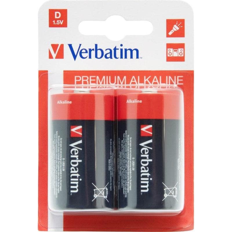 TORCIA D ALCALINA VERBATIM (MN1300 \ LR20 - 2ba) 1.5V