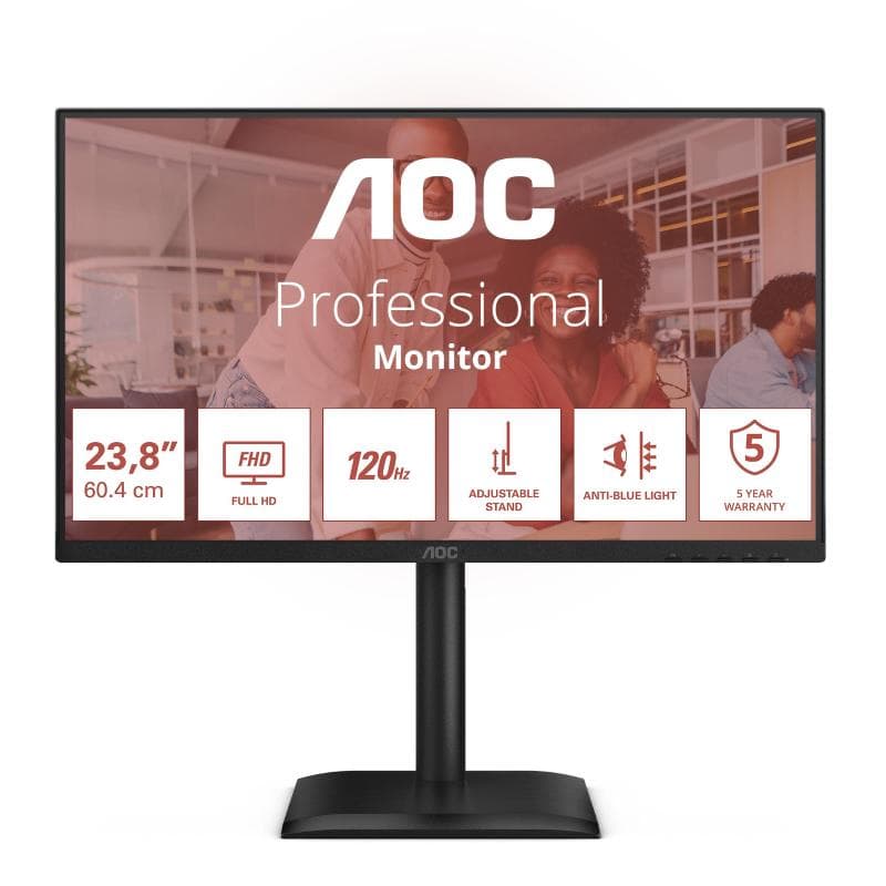 AOC MONITOR 23,8 LED IPS FHD 16:9 4MS 300 CDM, PIVOT, DP/HDMI, MULTIMEDIALE