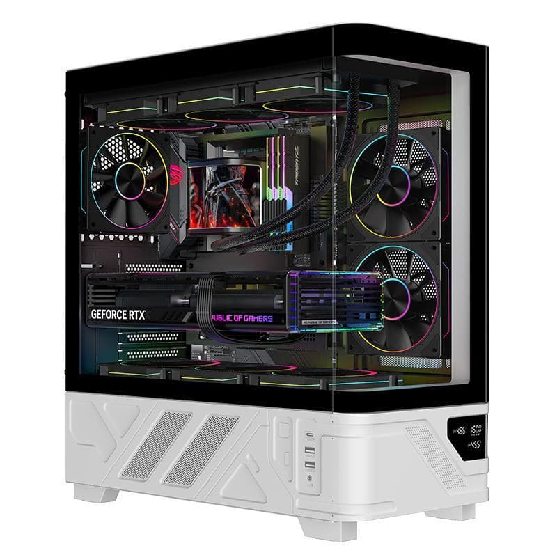 ITEK CASE NETRON CURVED GAMING TOWER ATX 3x12CM ARGB FAN 2xUSB3 TYPE-C TEMP GLASS SIDE FRONT PAN