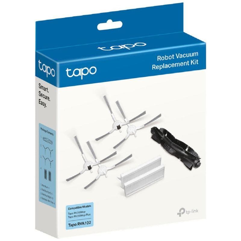 Tapo-TP Link Kit Sostituzione Spazzole e Filtri Aspirapolvere Serie RV20/30