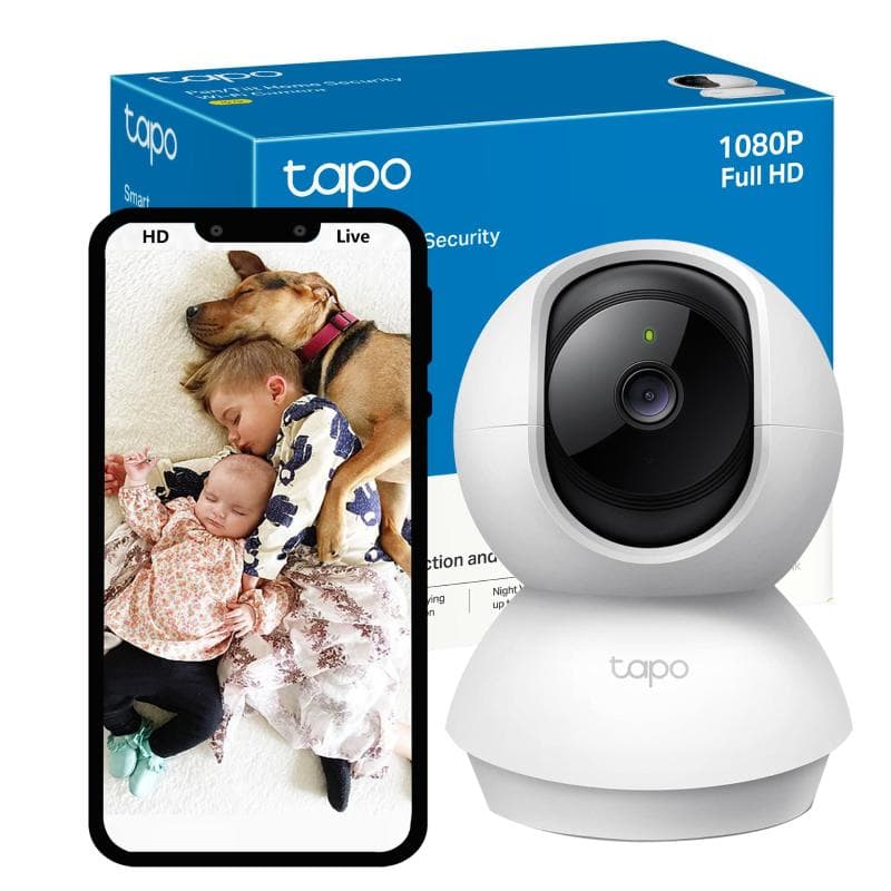 Tapo-TP Link Telecamera di sorveglianza FullHD TC70 Pan/Tilt Wi-Fi Tapo TP-Li