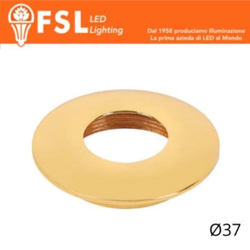 FSL VEGA - Cover Curva per Punto Luce LED - �37 �" Oro