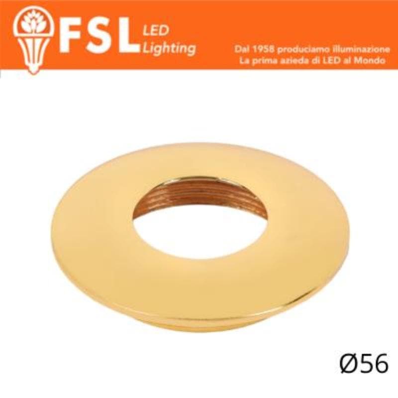FSL VEGA - Cover Curva per Punto Luce LED - �56 �" Oro