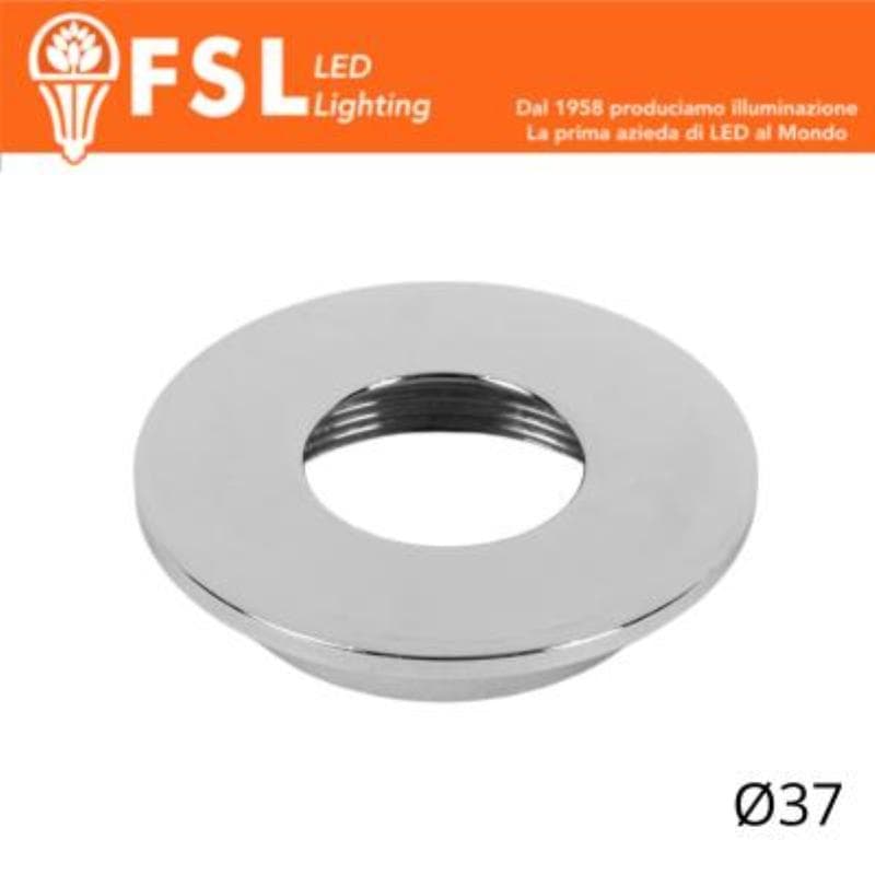 FSL VEGA - Cover Piatta per Punto Luce LED - �37 �" Cromo