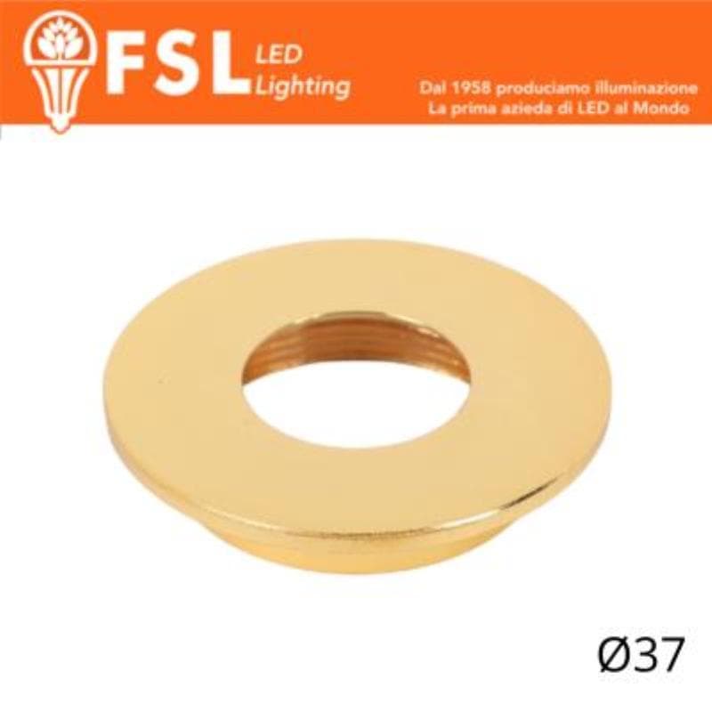 FSL VEGA - Cover Piatta per Punto Luce LED - �37 �" Oro