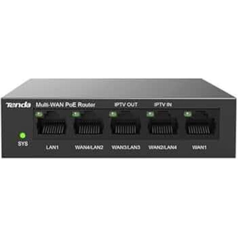 Tenda G0-5G-PoE Router Gigabit PoE 5 Porte con 4 PoE+ e Controller AP