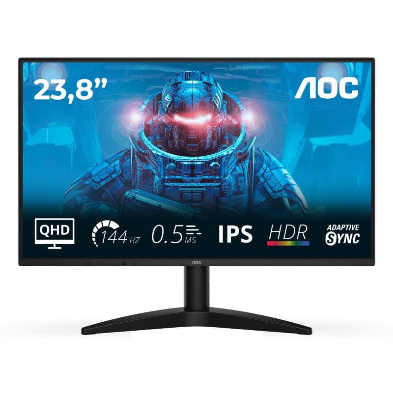AOC MONITOR GAMING 23,8 LED IPS QHD 16:9 0,5MS 144Hz 300 CDM, DP/HDMI