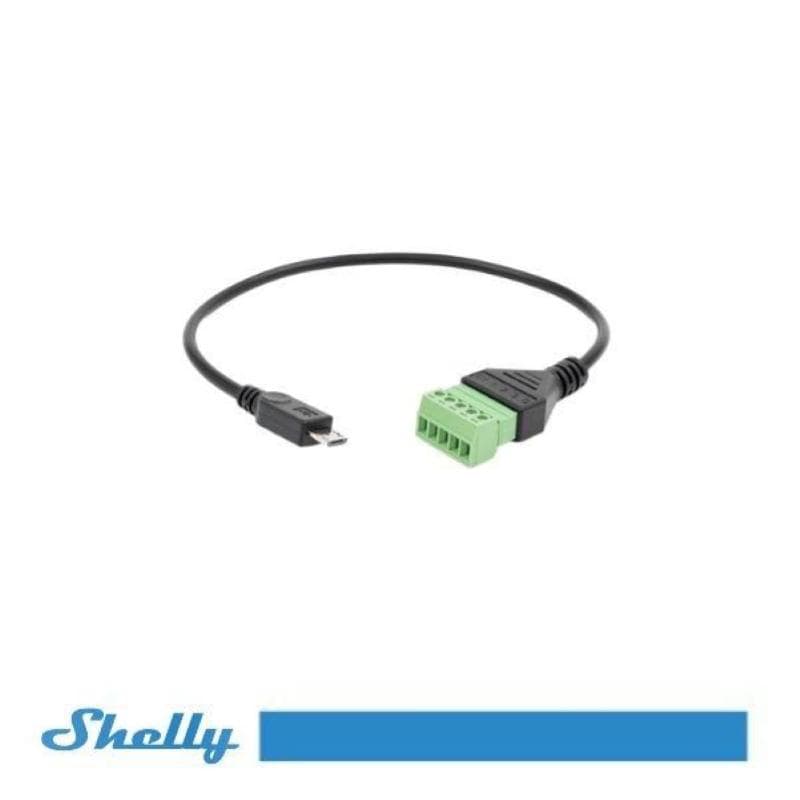 Shelly Terminale Micro USB per 5 sensori cablati - Compatibile con The Pill