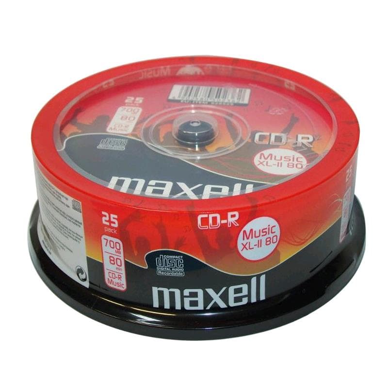 CD-R AUDIO 80min Cake 25pz MAXELL XL-II Music