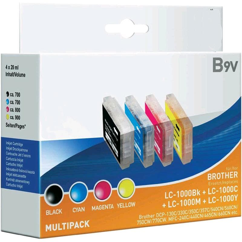 BROTHER CARTUCCIA LC1000 MULTIPACK COMPATIBILE (4bk+2c+2m+2y)