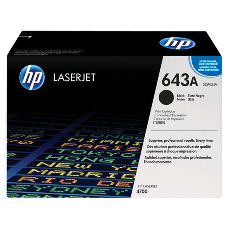 HP TONER 643A NERO 11K ORIGINALE