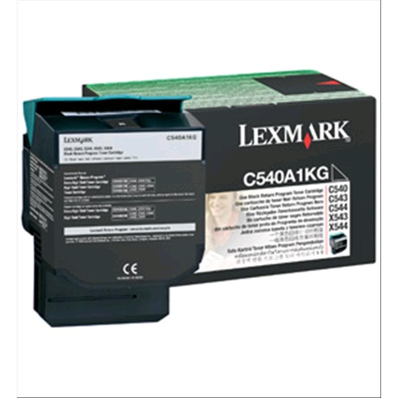 LEXMARK TONER c540 c543 c544 c546 x543 x544 x546 NERO 1K ORIGINALE RETURN