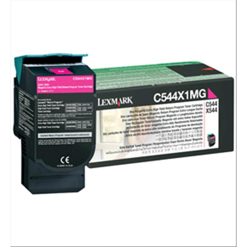 LEXMARK TONER c544 c546 x544 x546 x548 MAGENTA 4K ORIGINALE RETURN