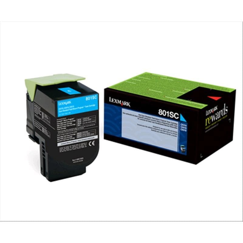 LEXMARK TONER 802SC CIANO 2K ORIGINALE RETURN