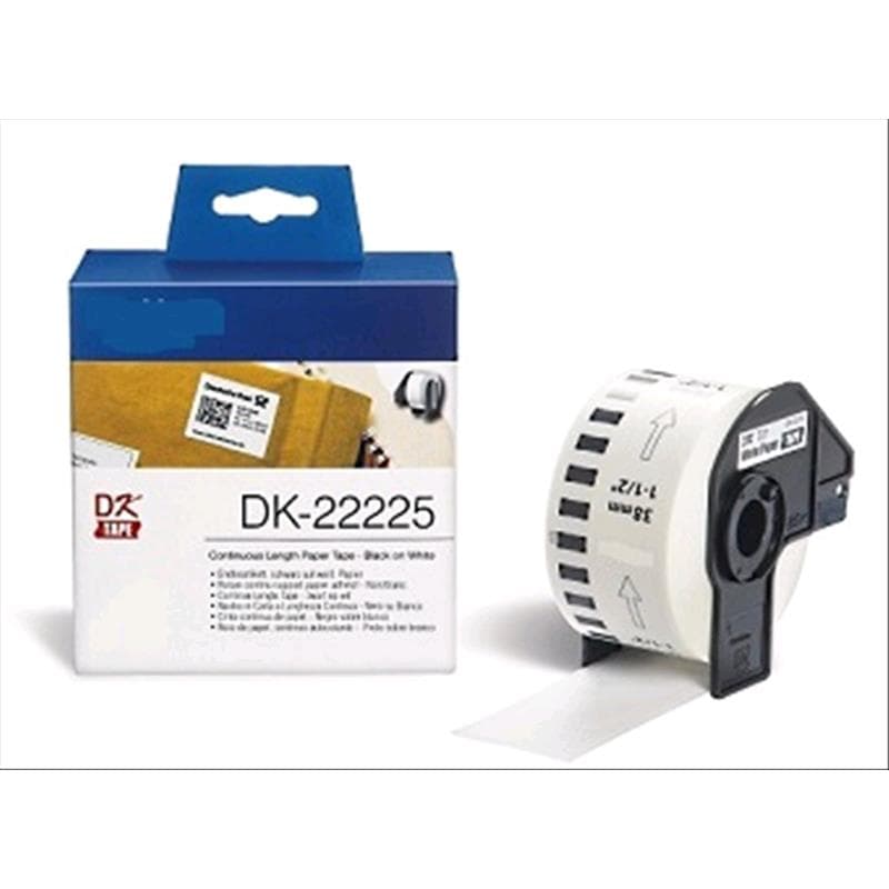 BROTHER 60 ROTOLI continuo ETICHETTE di CARTA NERO su BIANCO 38mm x 30.48mt COMPATIBILE