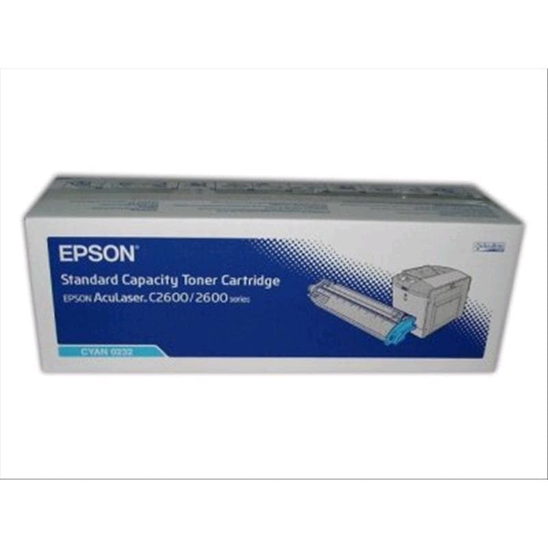 EPSON TONER S050232 CIANO 2K ORIGINALE - C2600