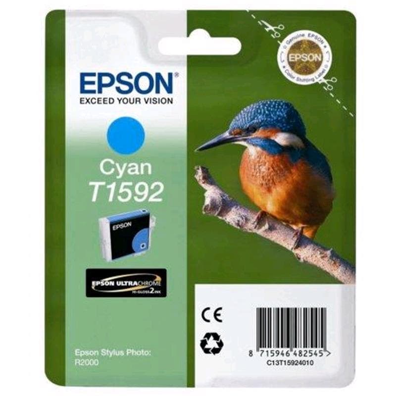 EPSON CARTUCCIA T1592 CIANO HC 17ml ORIGINALE SPR2000