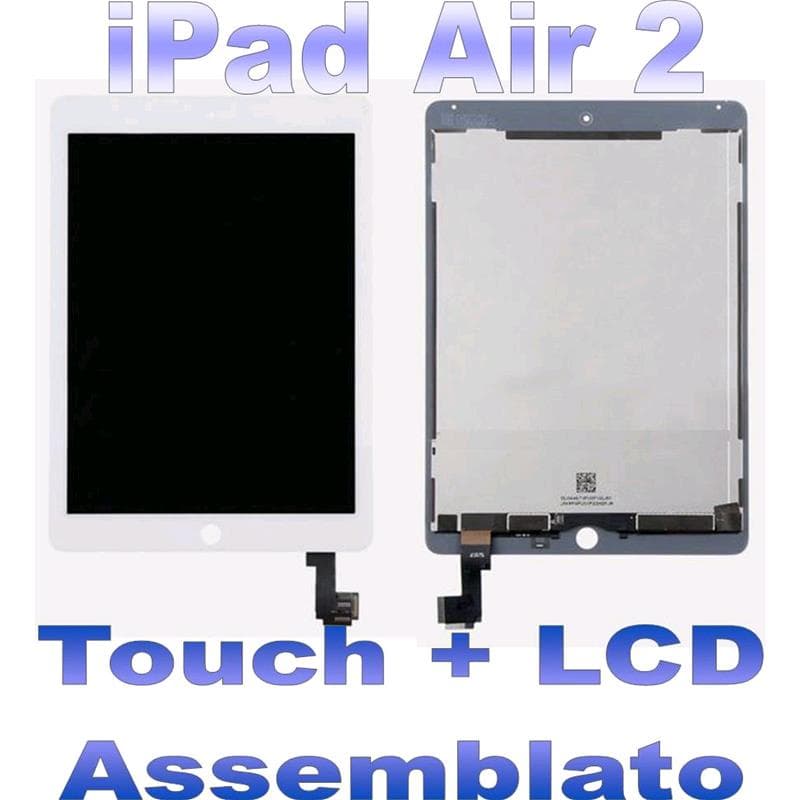 Display LCD + Touch Apple iPad Air 2 Bianco Assemblato A1566