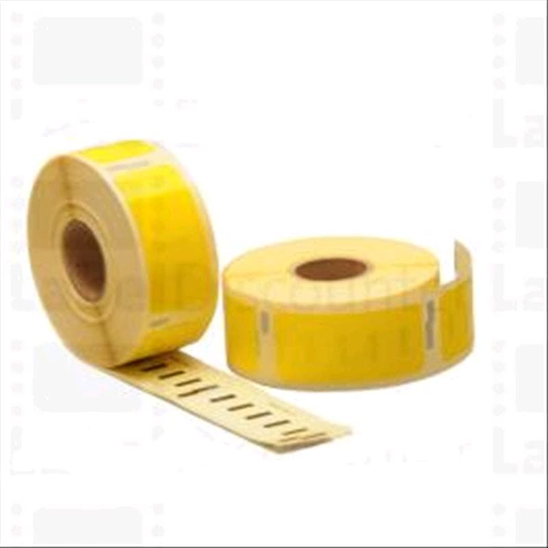 ROTOLO da 500 ETICHETTE ADESIVE GIALLE COMPATIBILE DYMO 54mm x 25mm (11352Y) - MINIMO 50pz