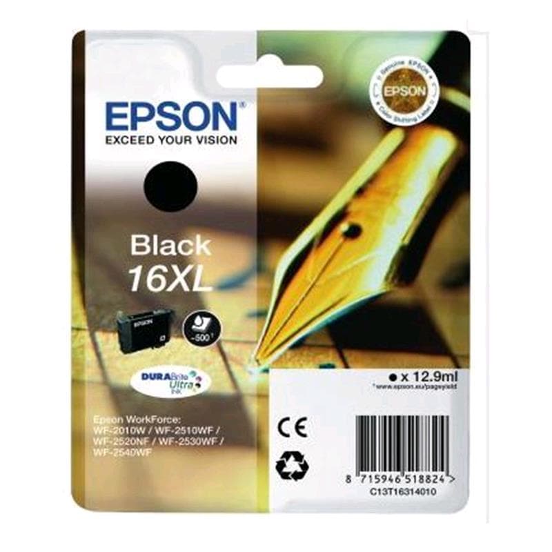 EPSON CARTUCCIA 16XL NERO 12ml ORIGINALE - PENNA E CRUCIVERBA