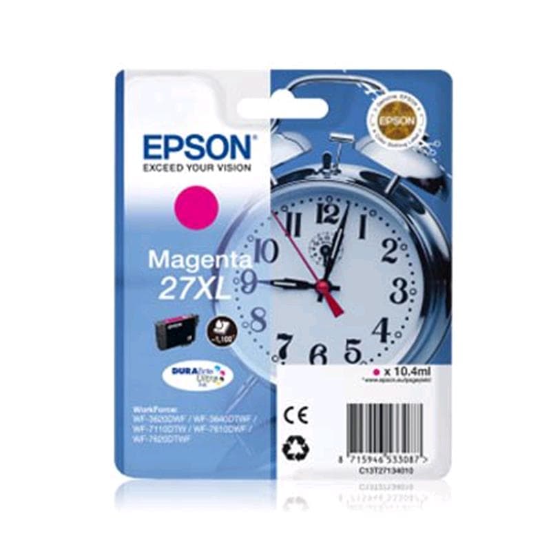 EPSON CARTUCCIA 27XL MAGENTA 10ml ORIGINALE - SVEGLIA